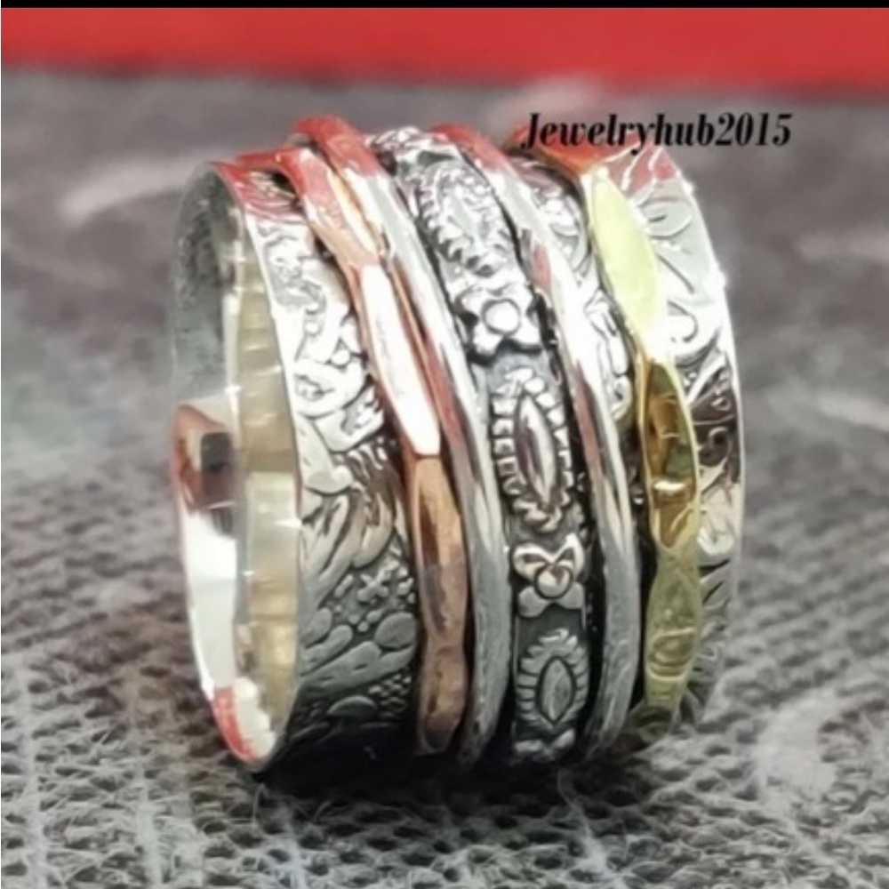Luxury Silver Handmade Extra Wide Meditation Statement Ring